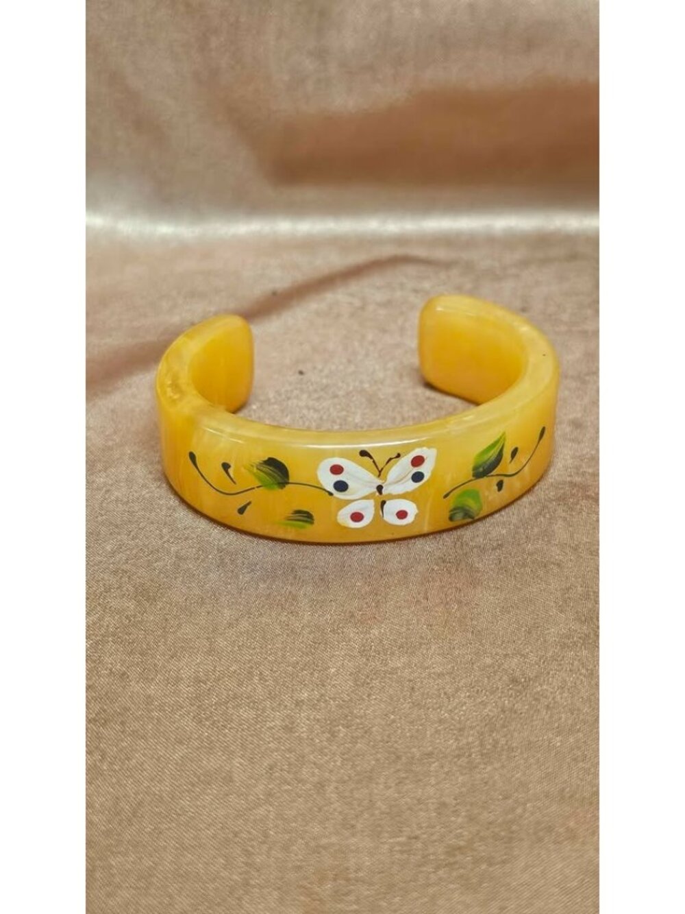 Vintage Bakelite Butterfly Cuff Bracelet